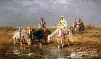 unknow artist Arab or Arabic people and life. Orientalism oil paintings  361 China oil painting art
